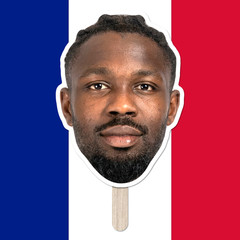 France National Team Big Head Cutout – Kylian Mbappé, Ousmane Dembélé, Olise