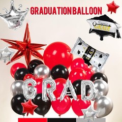 Luftparty Black Red And Silver Balloon Garland Arch Kit 130Pcs Red And Silver