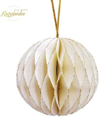 Paper Honeycomb Party Decorations – 3PCS 3D Mini Glitter Edge Paper Honeycomb