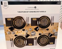 Black and gold graduation decorations
