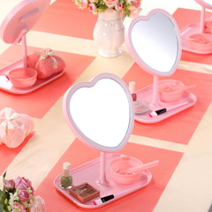 8 Pcs Heart Shaped Mirrors for Girls Spa Sleepover Party Favors, Pink