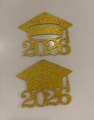 2026 glitter gold graduation party decorations