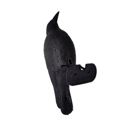 Realistic Raven Decoy for Pigeon Deterrence Balcony Garden 35×32.5x22cm