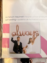 Anagram Letter Always air-filled decoration 49 in x 30 in (124cm x 76cm)