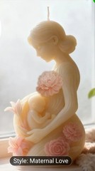 30 Velas de mama embarazada como Recuerdos para Baby Shower, 1.81″ W x 3.75″ H