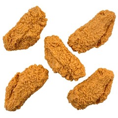 5 Pcs Simulated Chicken Legs Wings Fake Food Model Lifelike Fake Fried Chicke…