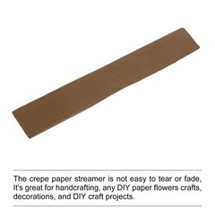 10 PCS Brown Crepe Paper Roll Decoration 2 Inch x 3.1Ft Long Wedding Festival