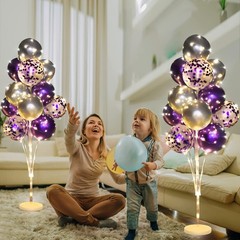 2 Set Floor Balloon Stand Kit with String Light Balloon Holder Centerpieces F…