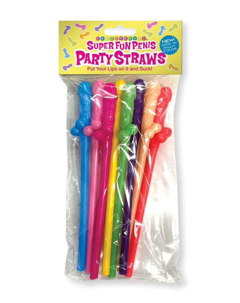 Super Fun Penis Straws – Multicolor