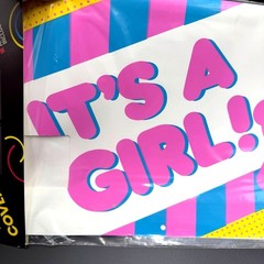 Its A Girl MailWraps Mailbox Cover Baby Shower Magnetic Made in the USA