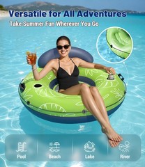 River Floats for Adults Heavy Duty 350lb, XL River Tubes for Floating – 53″ L…