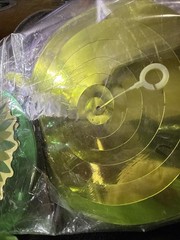 Pack of 3 – Iridescent Hanging Swirl Shinny Holographic Ceiling Deco. Multi.