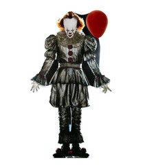 Pennywise Balloon Pennywise Balloon Clown OUTDOOR Stand Up Lifesize Cardboard Cu