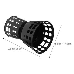 6Pcs Durable Black Plastic Bouquet Holders Floral Sleeve for Wedding and Events