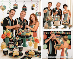 221Pcs 60Th Birthday Decorations for Men Women, All-In-One Vintage 1966 Party Su