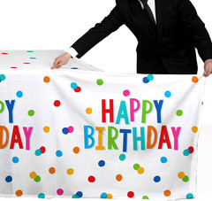 Happy Birthday Decorations: Birthday Party Supplies Set – Birthday Dots Design w