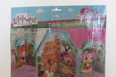 Lalaloopsy Table Decorating Kit 1 Large 2 Small Centerpieces 20 Confetti NEW