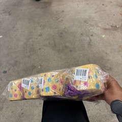 Create Paper Streamers 12 Rolls Per Package For Packages Yellow White Polkadots