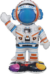 Inflatable Spaceman Astronaut Balloons Base Standing Foil Balloon Boys Space The