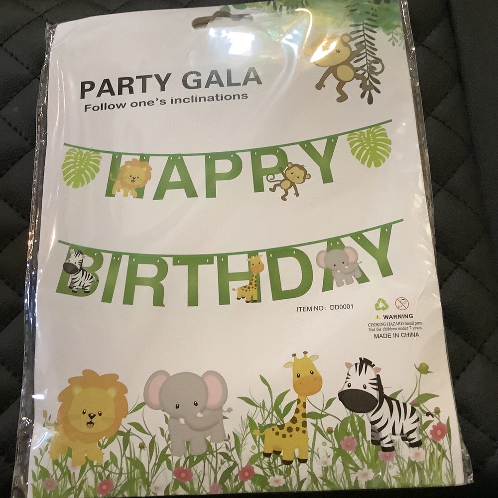 Two Wild Birthday Party Decorations, Two Wild Banner, Animal Birthday
