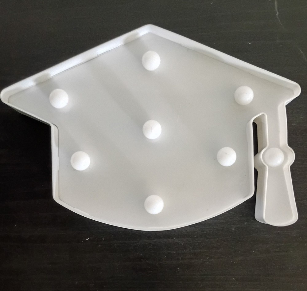 9 X 6 in Marquee light Graduation Decoration.