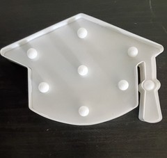 9 X 6 in Marquee light Graduation Decoration.