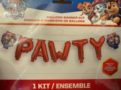 Paw Patrol Birthday Balloon Banner Kit Nickelodeon Pawty