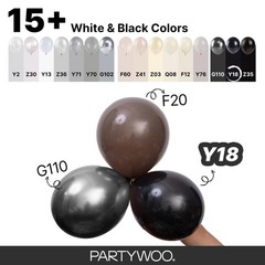 152PCS Black Balloon Arch Garland Kit 5 10 12 18 Inch Latex Party Decor Balloons