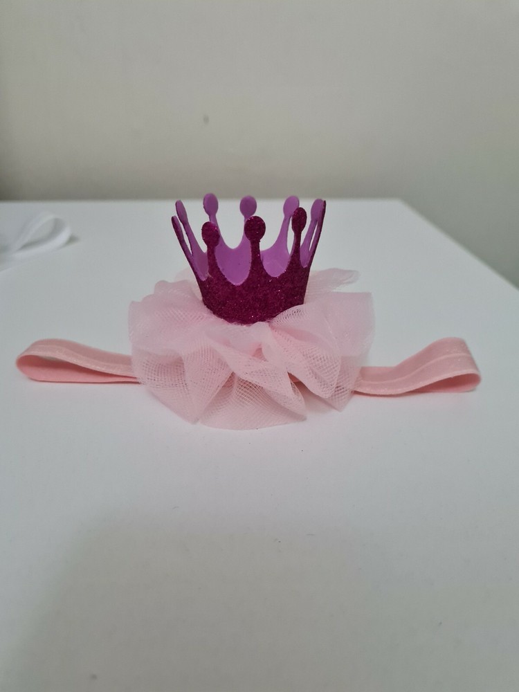 Newborn baby girl crown hat,crown headband hat(0_3months)