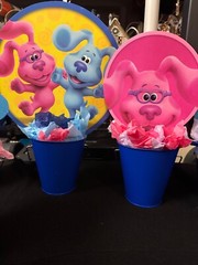 Blues clue party decor center pieces, party supplies birthday party decorations