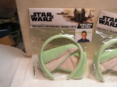 3 X Star Wars Party Decorations Baby Yoda Headbands lot set.