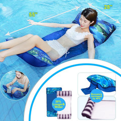 Pool Hammock,Inflatable Water Hammock for Adult, Fabric Mesh Floating up to 300