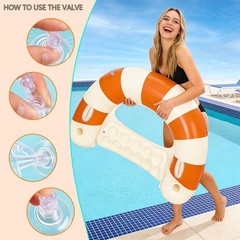 2 Pack Pool Chairs with Cup Holders-Inflatable Pool Floats for Adult,Blow up …