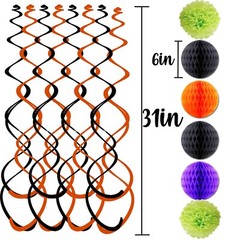 Halloween Birthday Party Decorations, Halloween Happy Birthday Banner, Hallow…