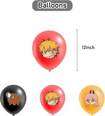 Anime Chainsaw Man Theme Birthday Party Decorate Supplies Set US Seller
