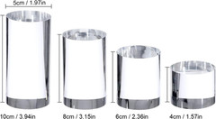 Clear Polished Acrylic Cube Cylinder round Photo Props, Transparent Solid Acryli