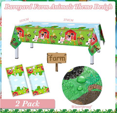 Pajean 171 Pcs Farm Animals Birthday Party Supplies, 24 Guests Barnyard Theme