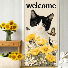 Front Door Covers Decorative, Seasonal Curtain 70.8 × 35.4 for Easter 4th of …