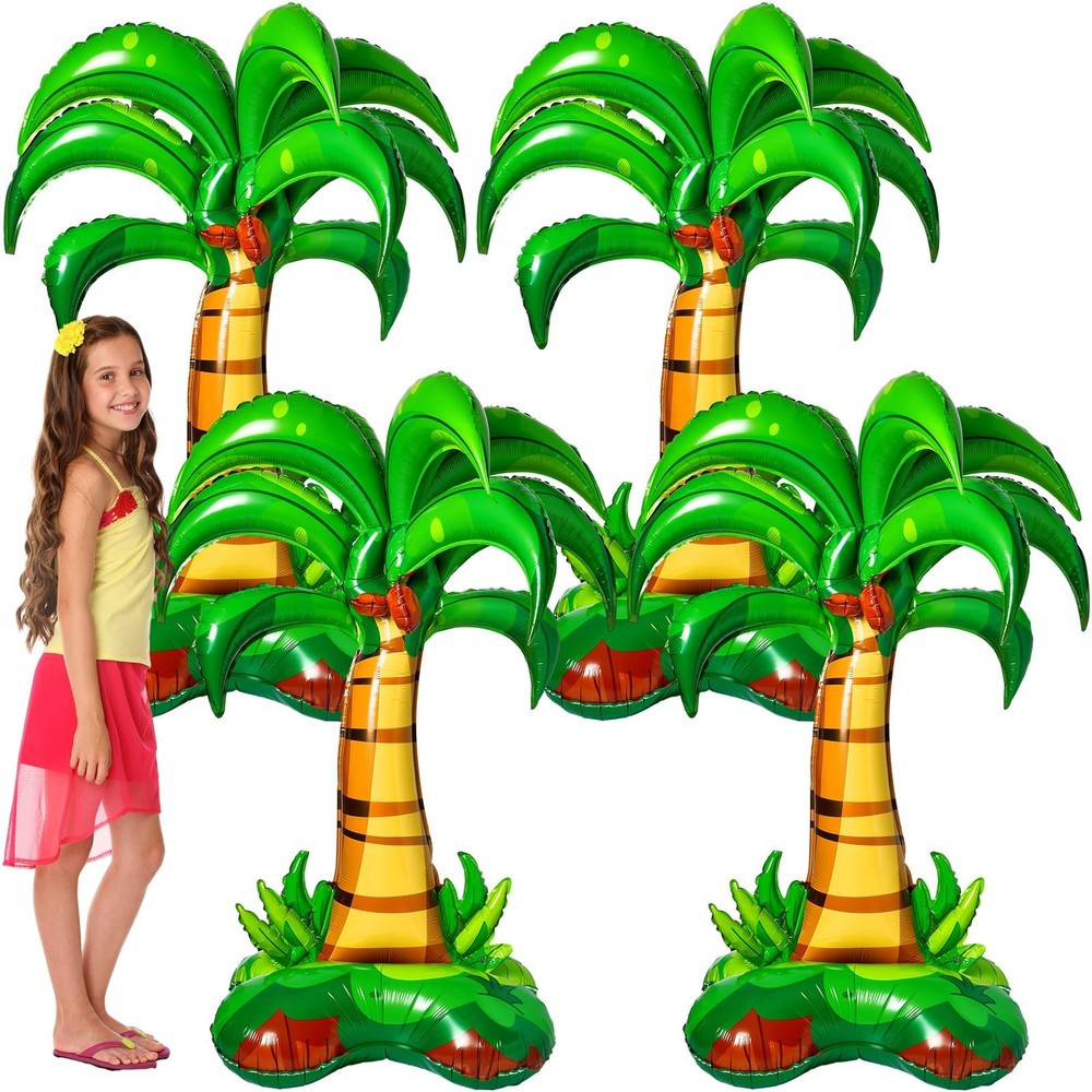 2 Pcs Inflatable Palm Trees 52 Inch Giant Blow up Palm Tree Hawaiian Party De…