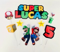 Personalized Super Mario Cake Topper