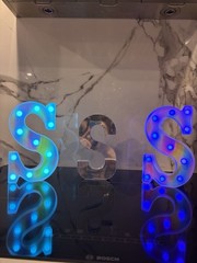 Multicolor LED Marquee Letter S Light Plastic Decorative Letter Light 3 total