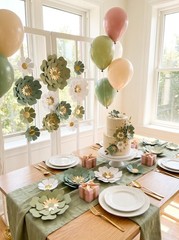 Paper Flower for Birthday Wedding Party Backdrop Nursery Wall Home Decor (10 …