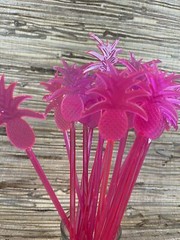 20 Pink Pineapple Swizzle Sticks 9.5″ tall Great 4 Adult Beverages Cocktail Tiki