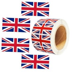 500PCS Union Jack Flag Stickers British Flag UK London England Theme Birthday