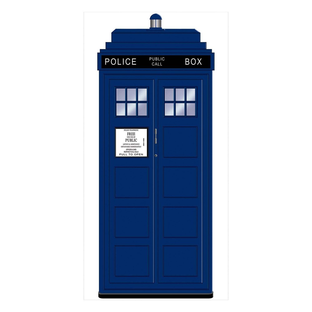 Beistle Police Call Box Door Cover – British | Party Supply | Decoration