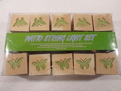 Wood Lamp String Party Patio Lighting Butterfly Light Indoor Outdoor