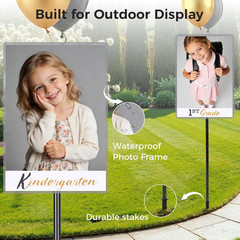 2026 Graduation Decorations– K–12 Photo Display Yard Signs with Stakes, Senior S