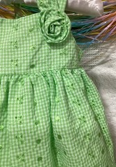 Summer GinghamCenterpiece For Baby Shower, Birthday, Keepsake Outfit-Unique