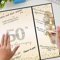 Black Gold 50Th Anniversary Party Decorations, Happy 50Th Anniversary Alternativ