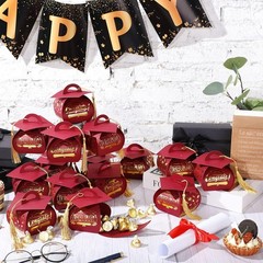 30 Pcs Graduation Cap Gift Boxes Graduation Decorations Class of 2026 Candy B…